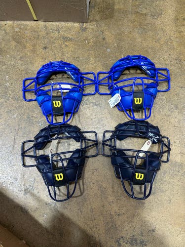 Four Wilson A3025 Umpire Masks