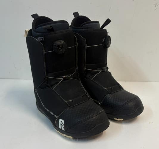 Nidecker Micron Black Boa-Coiler Youth All-Mountain Snowboard Boots US 7 EU 39.5