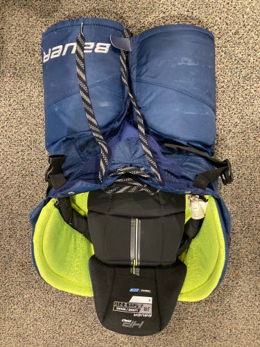 Blue Junior Large Bauer HP Pro Hockey Pants (Used)