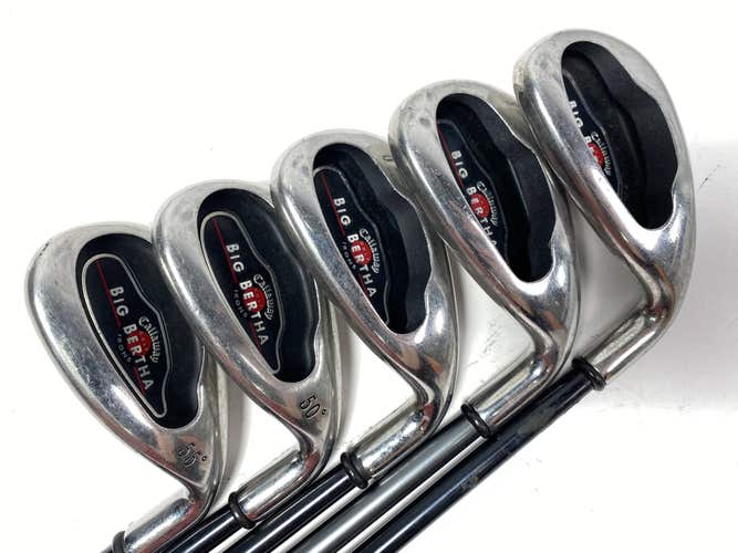 Callaway Big Bertha 2002 Iron Set 8-PW+GW+SW RCH 75 Regular RH