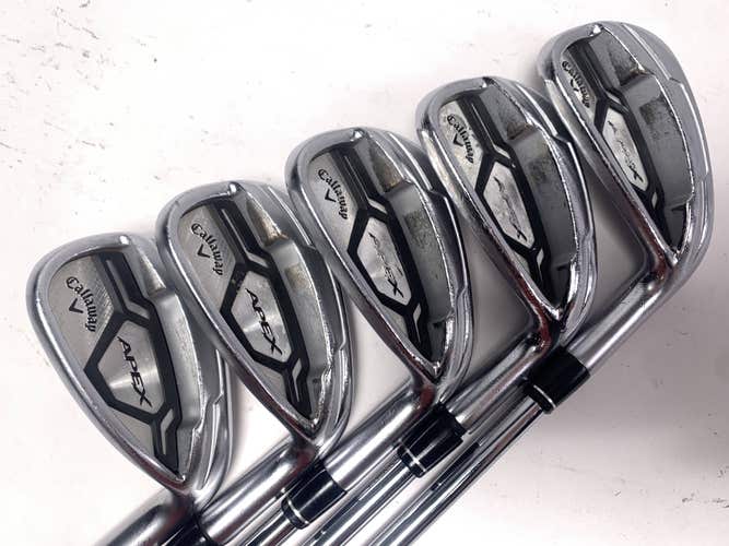 Callaway Apex CF 16 Iron Set 7-PW+AW KBS Max 90g Stiff Steel Mens RH +1''