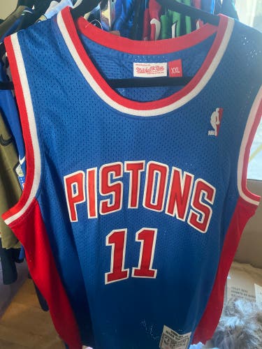 Blue XXL Men's Mitchell & Ness Jersey (New) Isiah Thomas