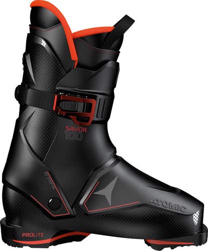 Atomic Savor 100 GW Ski Boots – Mondo 26/26.5 – Black/Red (New)