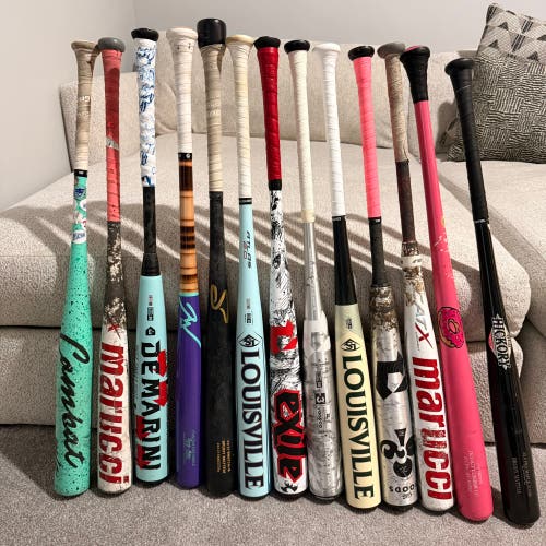 BBCOR Certified Bats  (-3) 30 oz 33" READ DESCRIPTION (Send Offers)