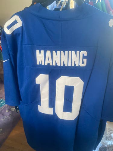 Blue Large Adult Unisex Nike Jersey (New) Eli Manning