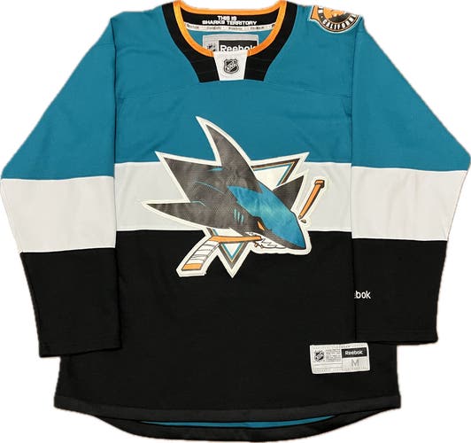 San Jose Sharks Blank 2015 Stadium Series Reebok NHL Hockey Jersey Size M