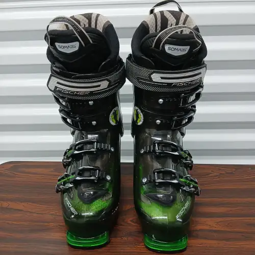 Fischer Vacuum Progressor 10 Ski Boots Sz 25.5cm Green