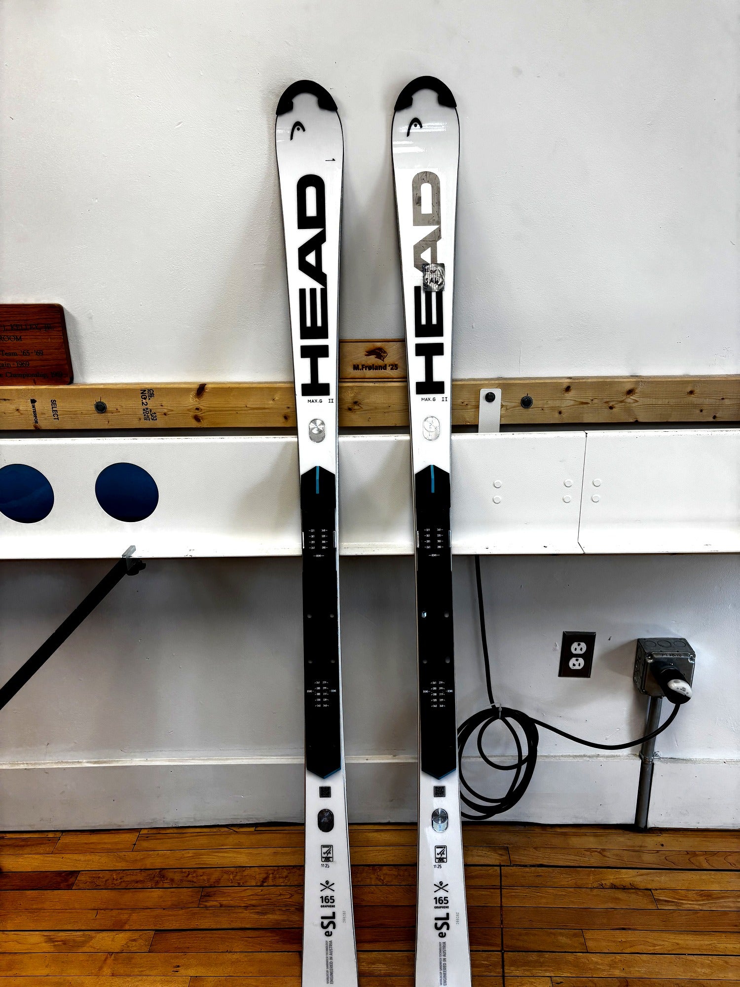 NEW HEAD Worldcup Rebels e.SL Rebel FIS 165cm Race Skis - RP.WCR