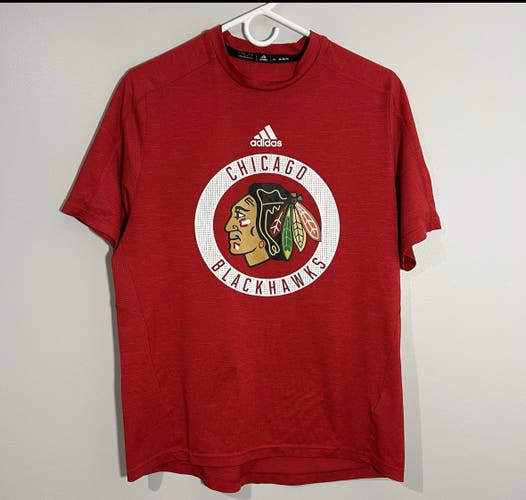 Chicago Blackhawks Adidas authentic team issued Red Shirt