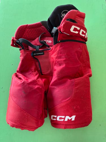 Red Senior Small CCM JetSpeed FT6 Hockey Pants