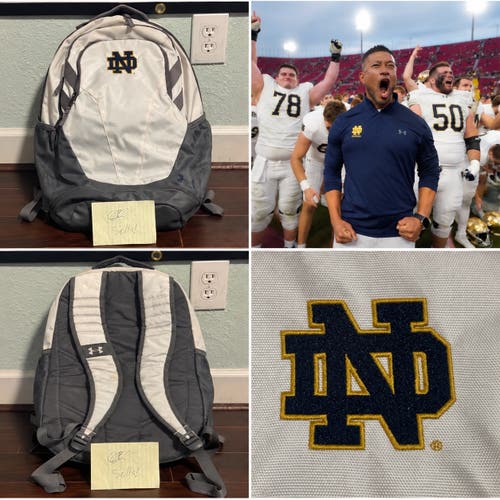 RARE Notre Dame Football Team Issued Under Armour Backpack