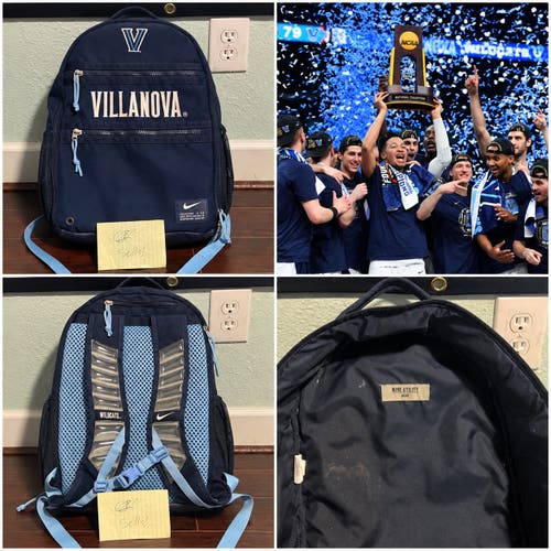 RARE Villanova Wildcats Basketball Team Issued Nike Utility Heat Backpack