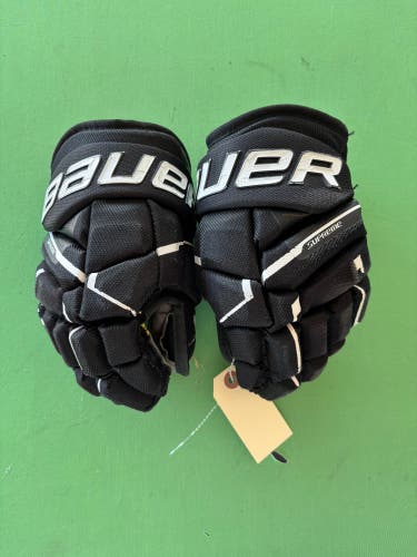 Black Junior Bauer Supreme Mach Gloves 11"