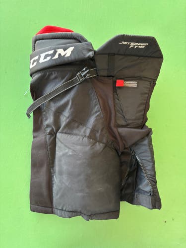 Black Junior Small CCM JetSpeed FT485 Hockey Pants