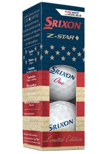 Srixon Z-Star Diamond Limited USA Golf Balls (White, 3pk) 1 Sleeve 2026 NEW
