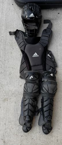 Black Adidas Catcher's Set (Used)