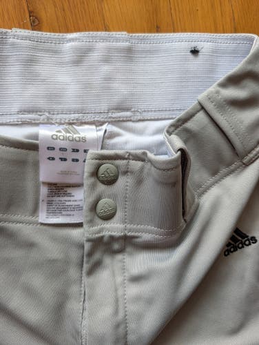 Gray XL Youth Adidas Game Pants (Used)