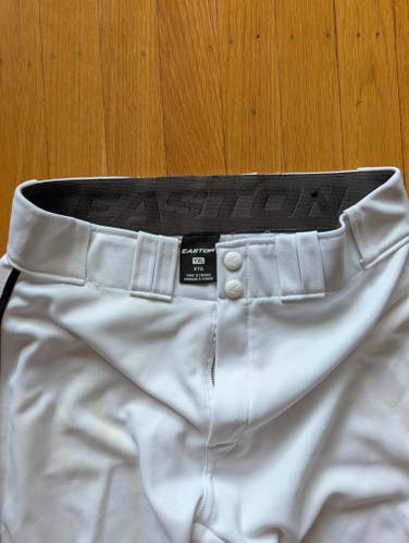 White Unisex XL Youth Easton Game Pants (Used)