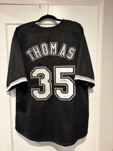 Frank Thomas “The Big Hurt” Signed custom Chicago White Sox jersey JSA certified