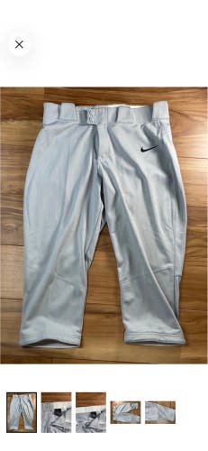 Gray Women's softball Game Pants Nike dri fit