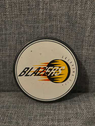 Vintage - New Oklahoma City Blazers Central Hockey League (CHL) Hockey Puck