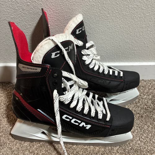 CCM JetSpeed FT455 Ice Hockey Skates Size 11 R Black US Sz 12.5