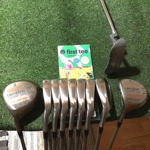 Square Two Left Handed Ladies Light & Easy XL Full Set 3W, 5W, 4-SW, Putter Read