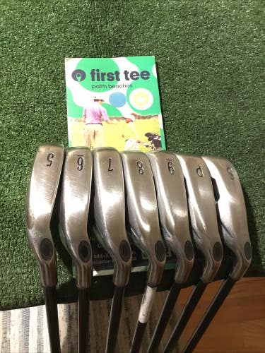 Callaway X-18 Irons Set (5-PW-SW) Seniors Light System UL 55 Graphite Shafts