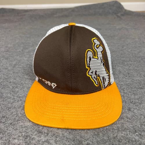 Wyoming Cowboys Mens Hat Snapback Brown White Cap College NCAA Sports Basketball