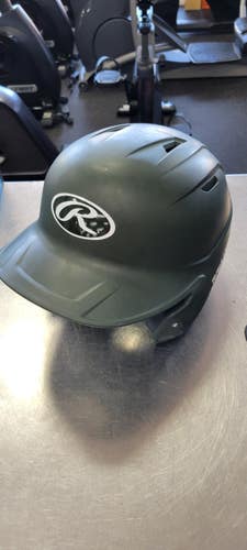 Used Rawlings 6 7/8 - 7 3/8 Batting Helmet No Mask Green One Size 11497-S000162357