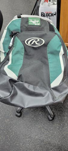 Used Rawlings BACKPACK BB/SB Player Backpack Green 11497-S000162359