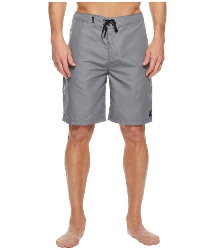 Hurley One And Only 2.0 Boardshorts Men's 32 Cool Gray Drawstring Waist MOT219