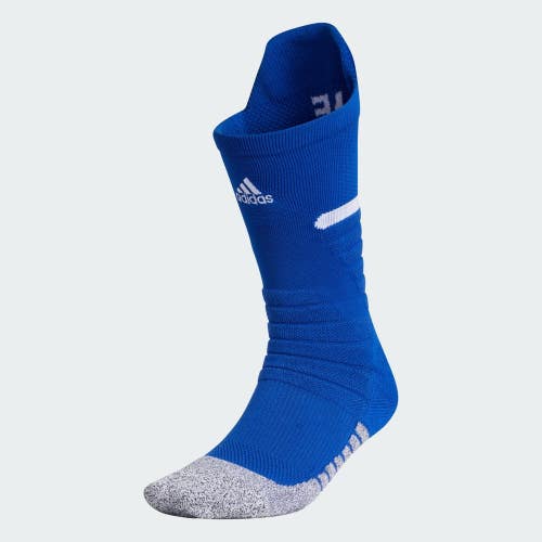 Adidas Adizero Football Crew Socks Unisex Blue Stretch Cushioned Outdoor MOT244