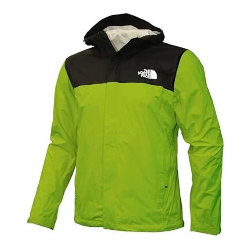 The North Face Venture 2 Rain Jacket Men's Large Green Dryvent Hooded MOT198