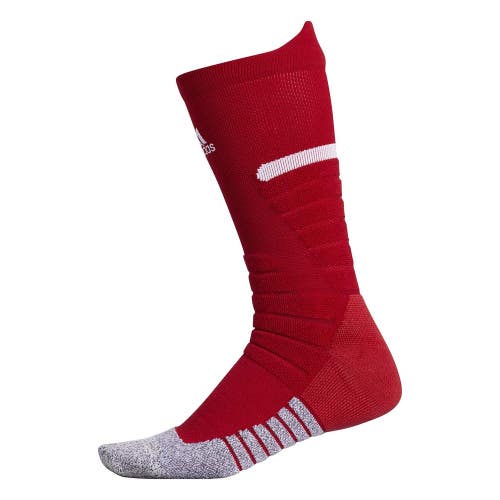 Adidas Adizero Football Crew Socks Unisex Red White Stretch Cushioned MOT241