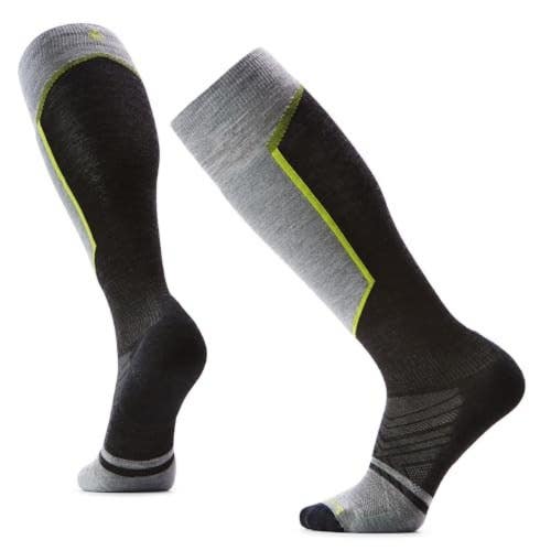 Smartwool Ski Crew Socks Men's L Charcoal Targeted Cushion Over The Calf DAC117