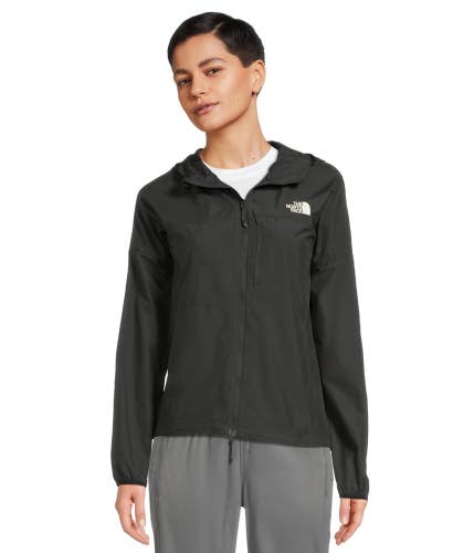 The North Face Higher Run Wind Jacket Women's XS Black Hooded Full Zip DAC171
