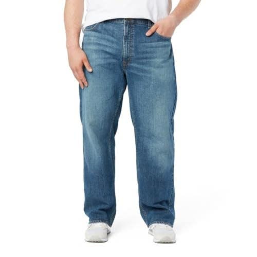 Signature By Levi Strauss & Co. Gold Jeans Mens 38X36 Blue Denim Straight DAC122