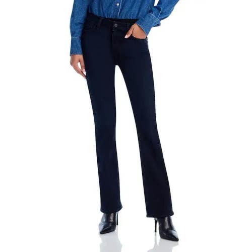 Paige Manhattan Bootcut Jeans Women's 31 Duchess Denim Stretch High Rise DAC185