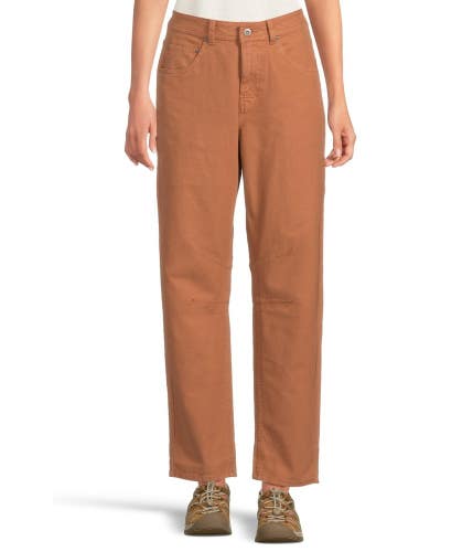 Prana Rock Ridge Carpenter Pants Women's 4 Tawny High Rise Tapered Leg DAC184
