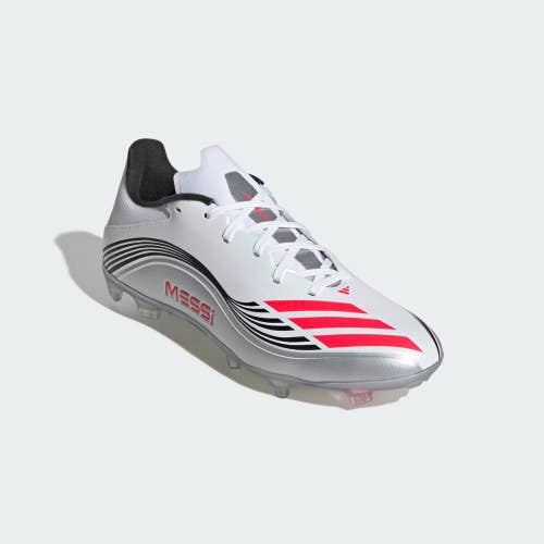 Adidas F50 Messi League JP7446 Mens 8.5 White Silver FG/MG Soccer Cleats ZAP2820