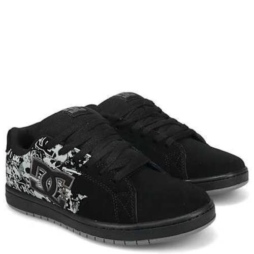 Dc Shoes Gaveler Sneakers Mens US 8 M Black Dark Gray Nubuck Skate Shoes ZAP2786