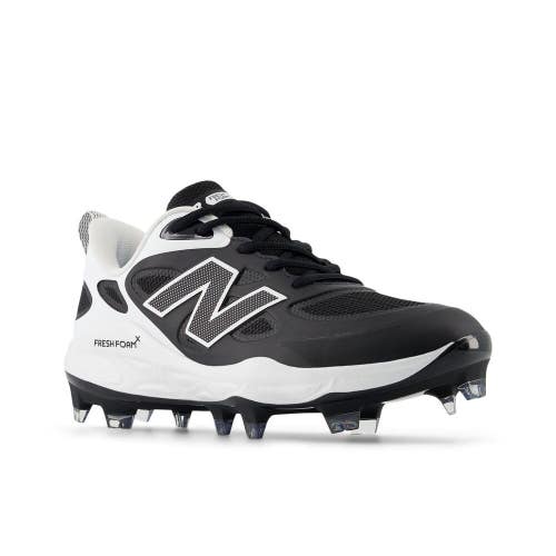 New Balance Fresh Foam X Velo V4 Womens US 9 Black White Softball Cleats ZAP2807