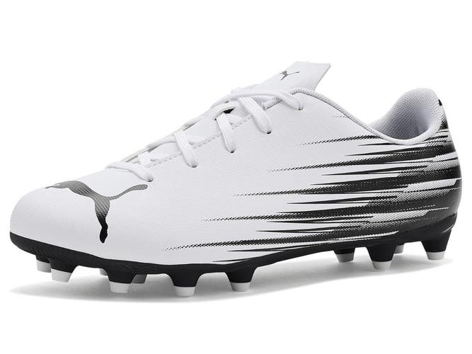 Puma Attacanto II 10849602 Kids 5M White Black Firm Ground Soccer Cleats ZAP2750
