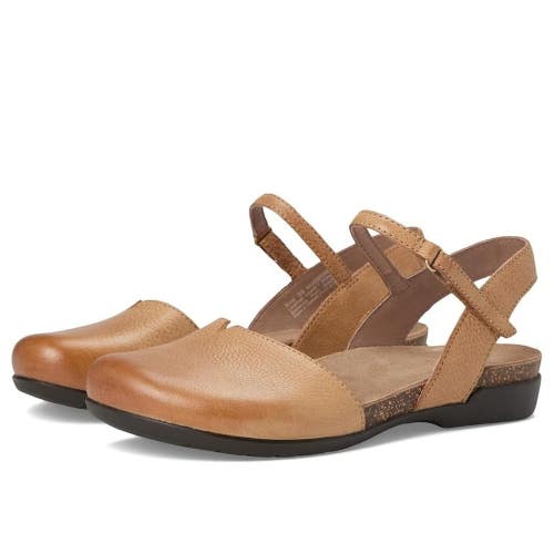 Dansko Rowan Sandals Women's US 11.5-12 Honey Brown Round Toe Strappy ZAP2779