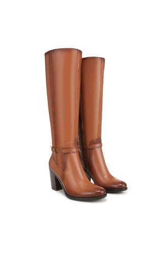 Naturalizer Kalina H3407L1207 Boots Women's 9 W Brown Leather Knee High ZAP2811