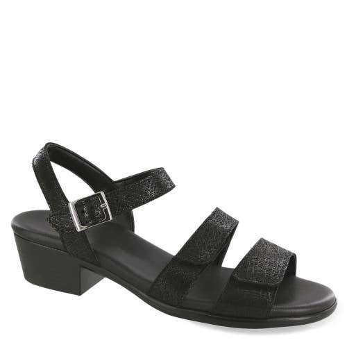 SAS Savanna 3707-544 Sandals Women's 5B Black Leather Adjustable Strap ZOGG4180