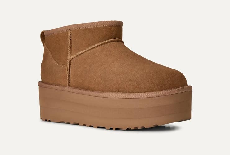 Ugg Classic Ultra Mini 1135092-CHE Women's 9 B Chestnut Platform Boots ZOGG4130