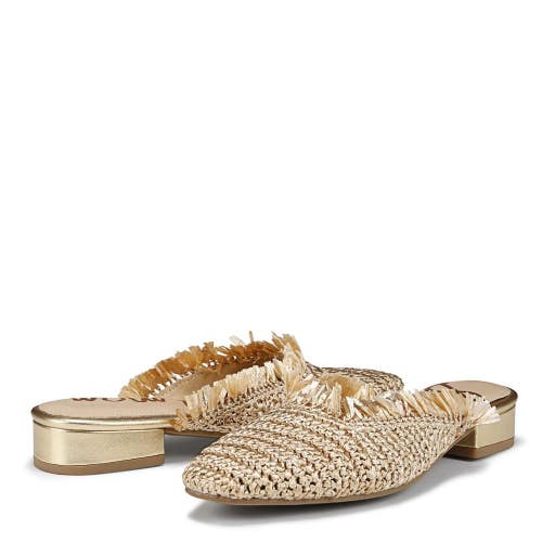 Sam Edelman Reeta I9627F2900 Mule Women's US 8M Gold Snip Toe Slip On ZOGG4182