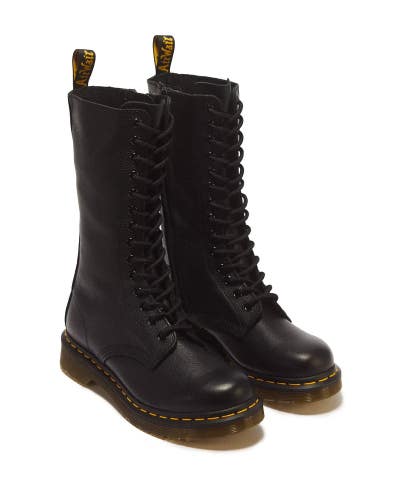 Dr. Martens 1B99 11820008 Boots Womens 6M Black Leather Virginia Combat ZOGG4032
